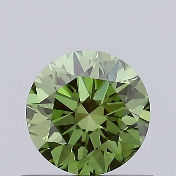 0.5 CT Fancy Vivid Green ROUND