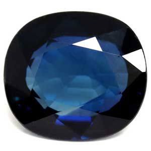 Szafir 2,45 ct, niebieski, szlif cushion