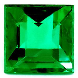 Szmaragd 1,21 ct, zielony, szlif kwadratowy
