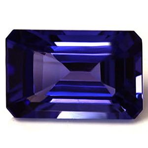 Tanzanit 8,52 ct, niebieski, szlif szmaragdowy