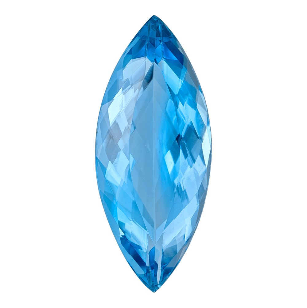 AQUAMARINE FACETED 2.51ct BLUE EC BRAZIL HEATED