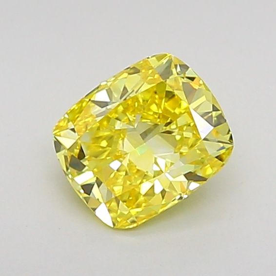 0.71 CT Fancy Intense Yellow CUSHION MODIFIED