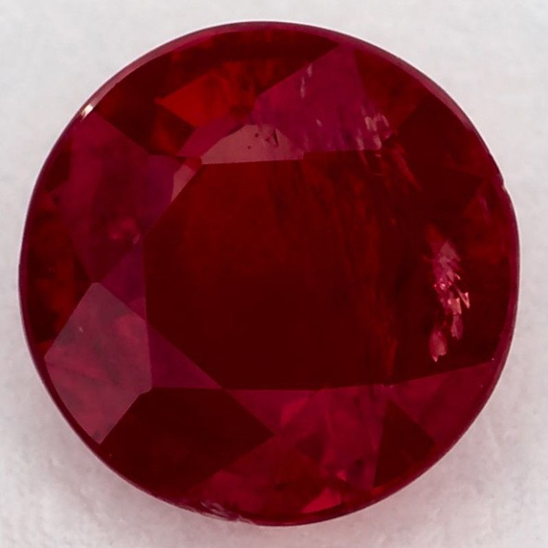 Rubin 1,03 ct, czerwony, szlif okrągły