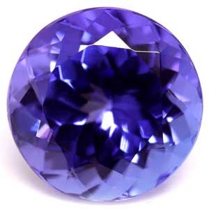 Tanzanit 2,28 ct, niebieski, szlif okrągły