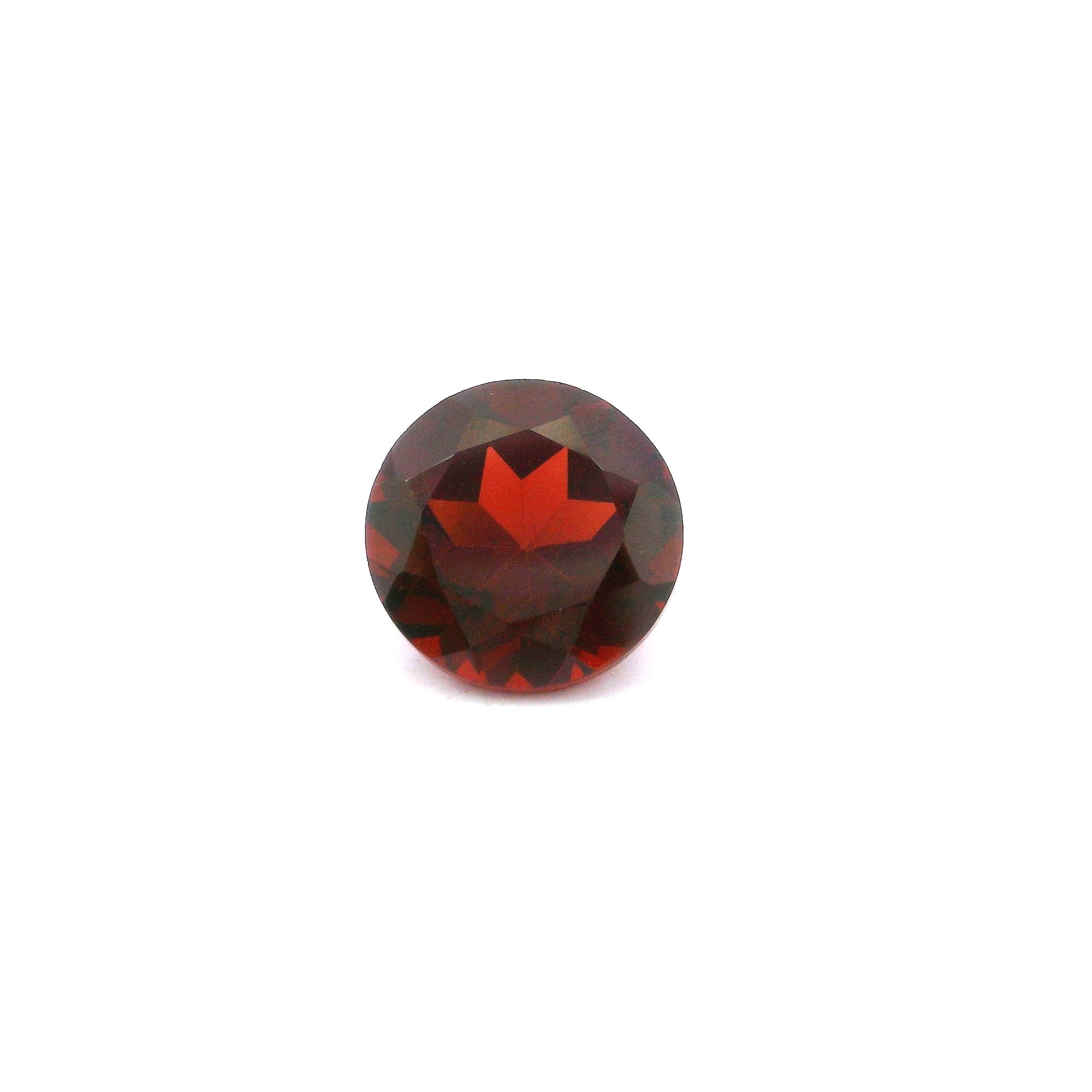Granat 2,49 ct, czerwony, szlif okrągły