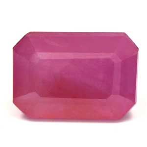 Rubin 3,34 ct, czerwony, szlif szmaragdowy