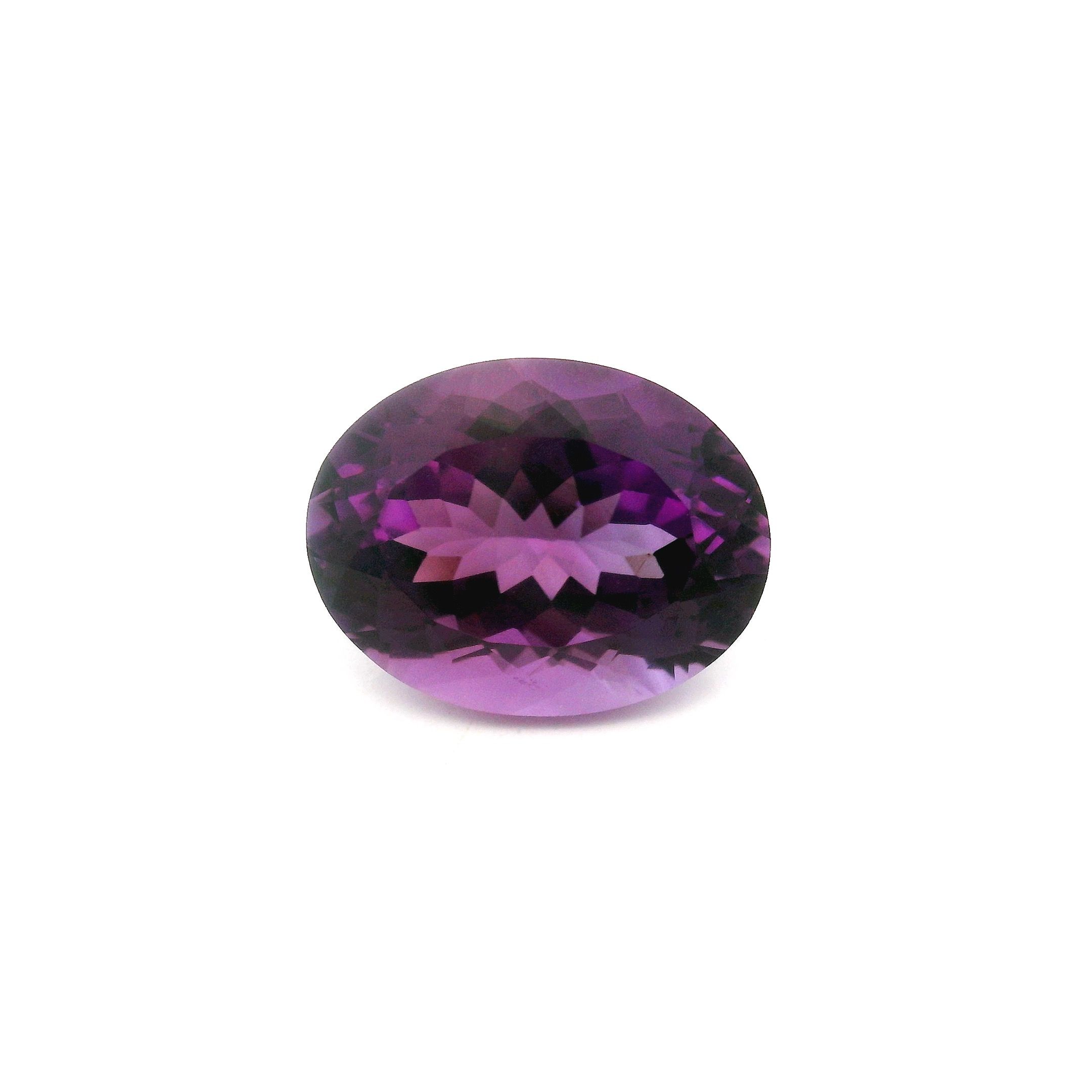 Ametyst 7,49 ct, purpurowy, szlif owalny