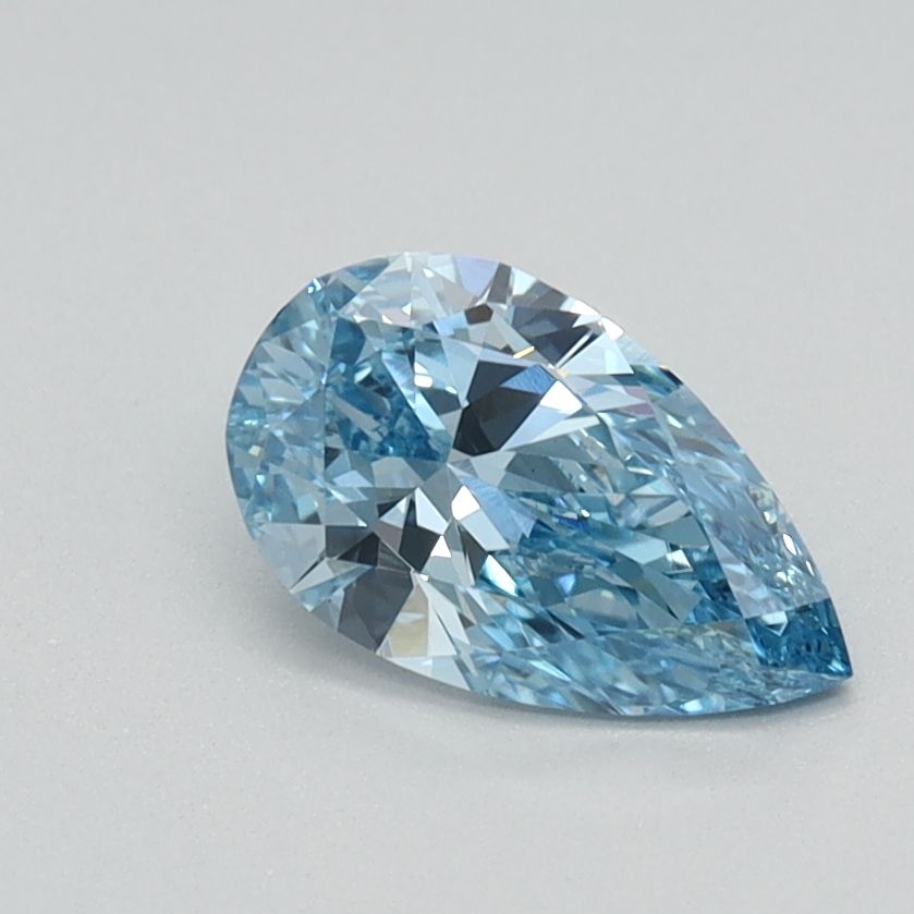 0.56 CT Fancy Intense Blue PEAR