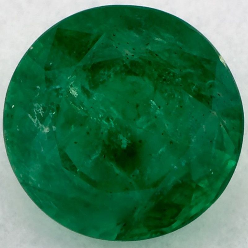 Szmaragd 1,66 ct, zielony, szlif okrągły