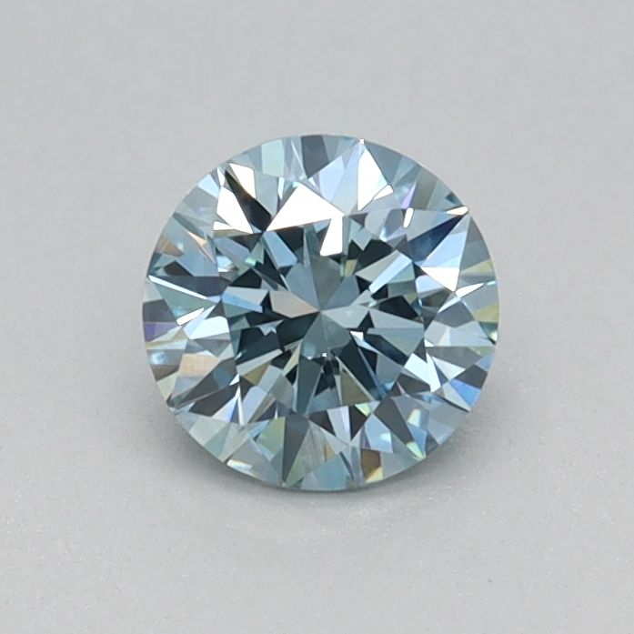 0.4 CT Fancy Intense Greenish Blue ROUND