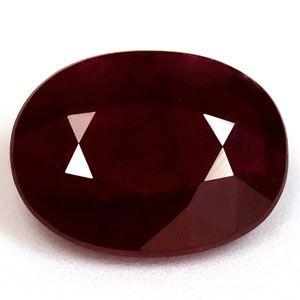 RUBY FACETED 1.39ct RED Pigeon Blood Red SI REST_OF_AFRICA HEATED