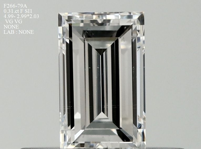 Prírodný diamant bageta,...