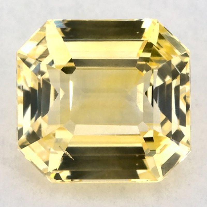 Szafir 1,96 ct, żółty, szlif ośmiokątny
