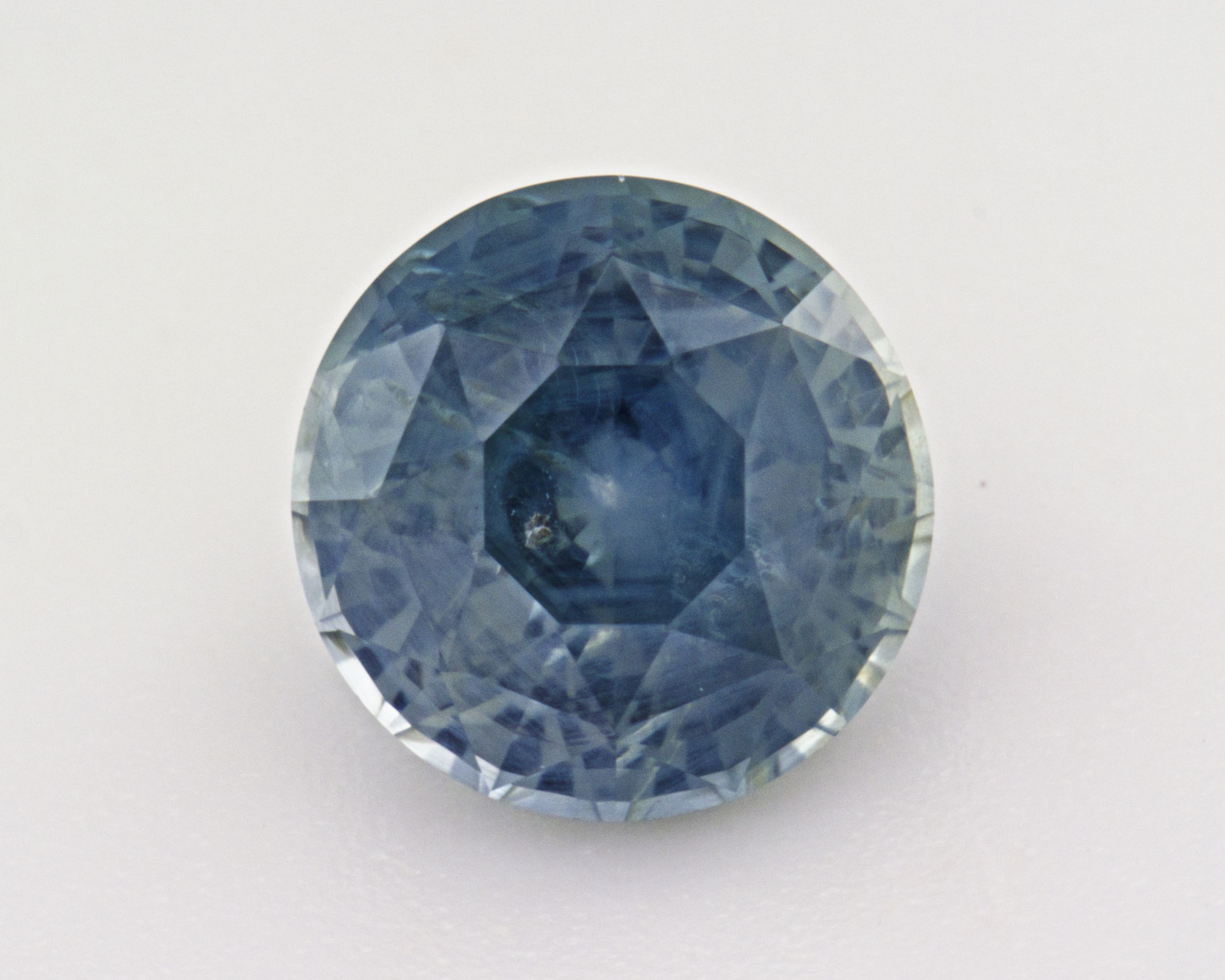 Szafir 1,75 ct, niebieski, szlif okrągły