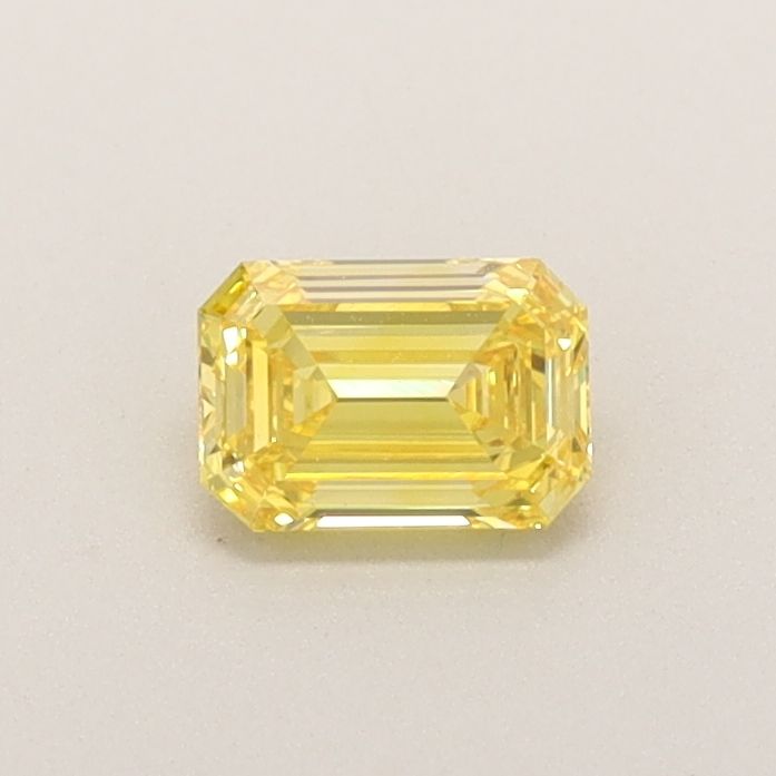 0.37 CT Fancy Vivid Yellow EMERALD
