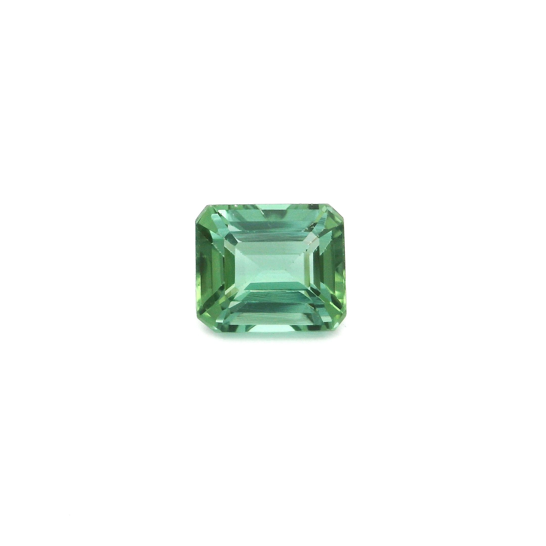 Turmalin 2,42 ct, zielony, szlif ośmiokątny