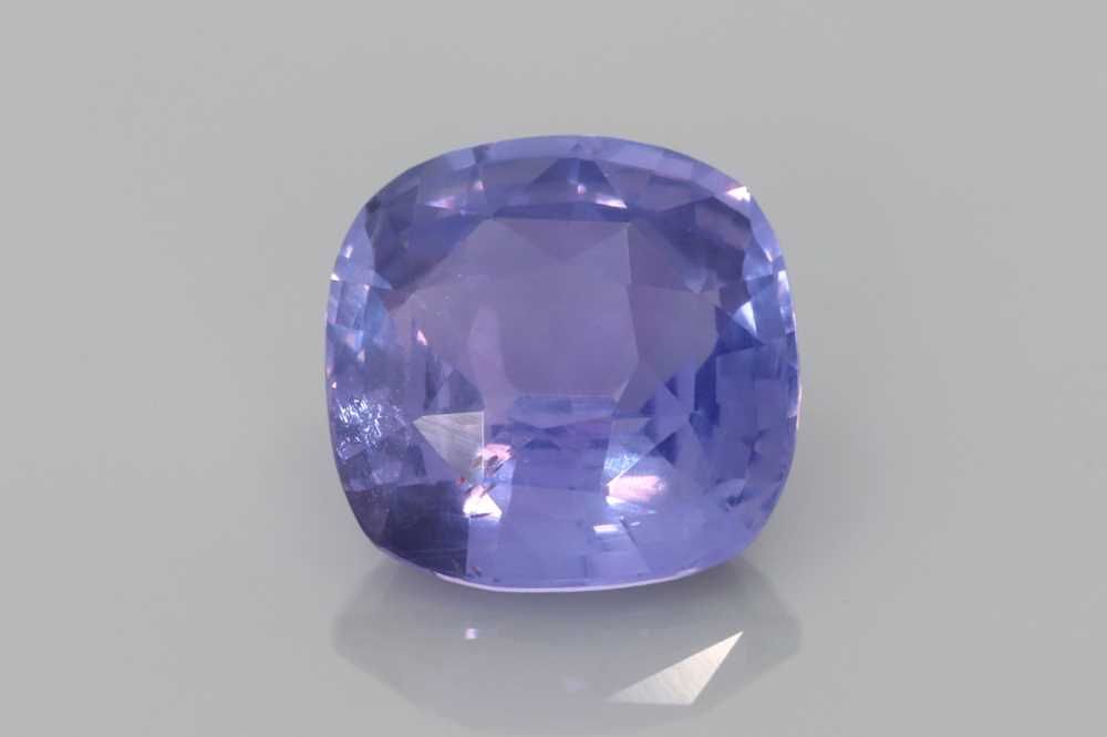 Szafir 2,76 ct, purpurowy, szlif cushion