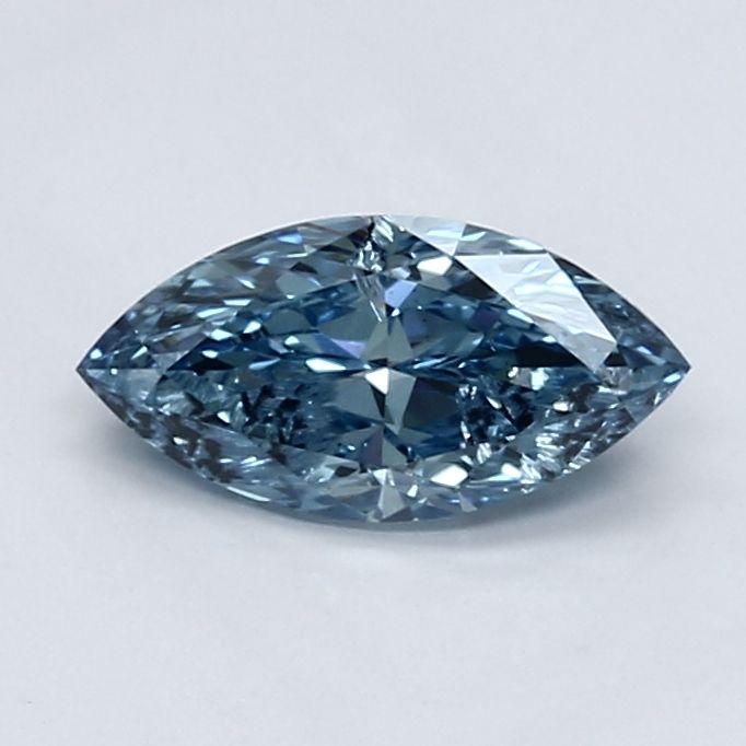 0.94 CT Fancy Vivid Blue MARQUISE