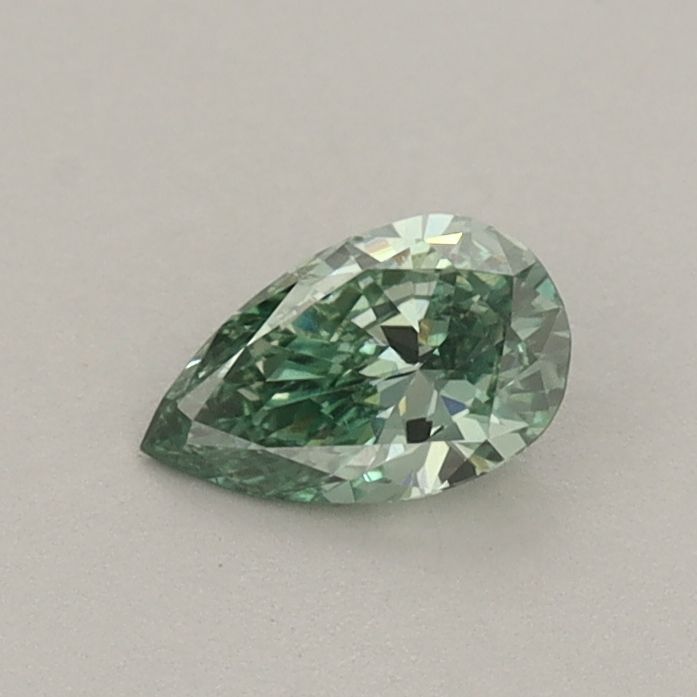 0.32 CT Fancy Vivid Green PEAR