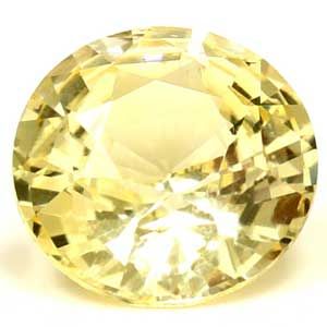 Szafir 1,50 ct, żółty, szlif okrągły