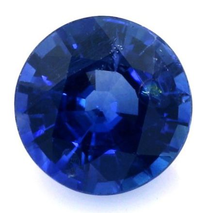 Szafir 1,10 ct, niebieski, szlif okrągły