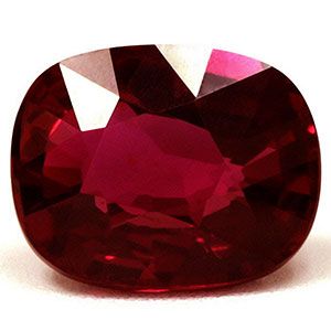 Rubin 3,48 ct, czerwony, szlif cushion