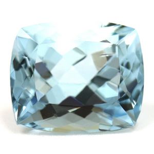 Akwamaryn 5,41 ct, niebieski, szlif cushion