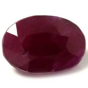 Rubin 7,51 ct, czerwony, szlif owalny