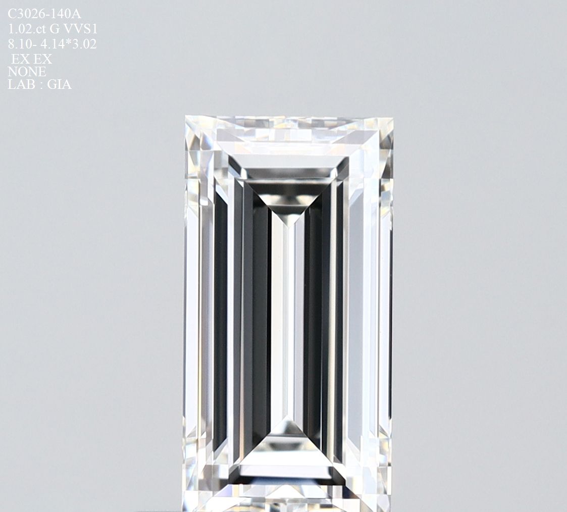 Prírodný diamant bageta,...