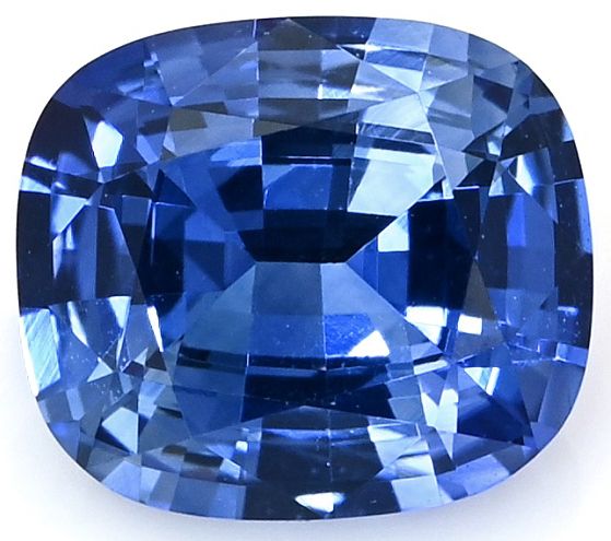 Szafir 1,87 ct, niebieski, szlif cushion