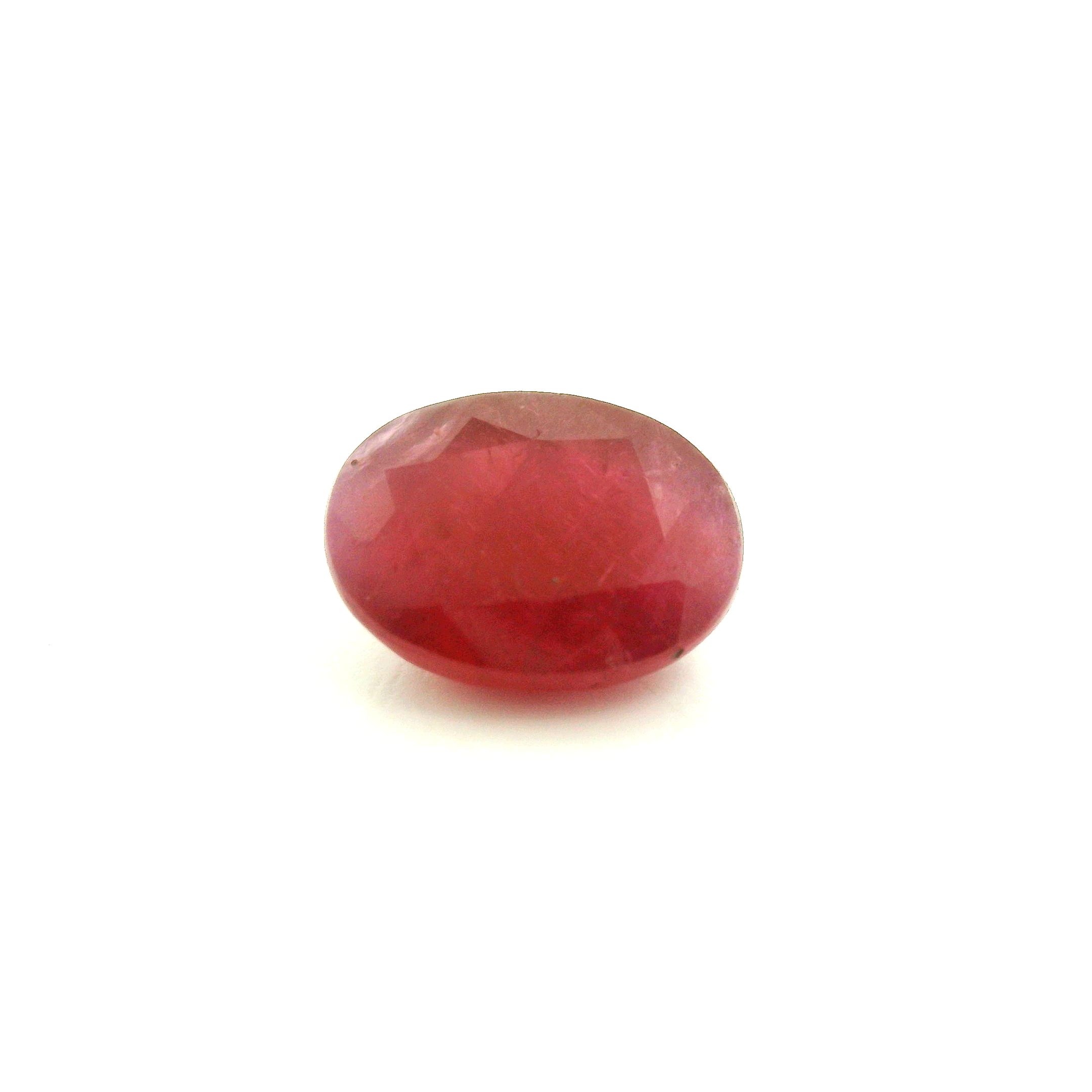 Rubin 2,87 ct, czerwony, szlif owalny