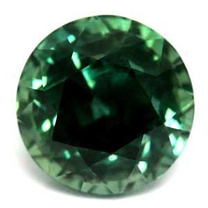 Szafir 1,14 ct, morski, szlif okrągły
