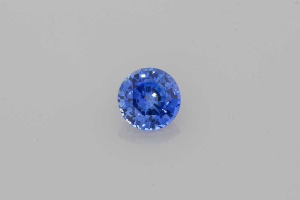 SAPPHIRE FACETED 1.65ct BLUE BLUE SI SRILANKA HEATED
