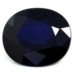 Szafir 2,30 ct, niebieski, szlif owalny
