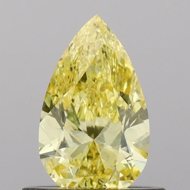 0.61 CT Fancy Vivid Yellow PEAR