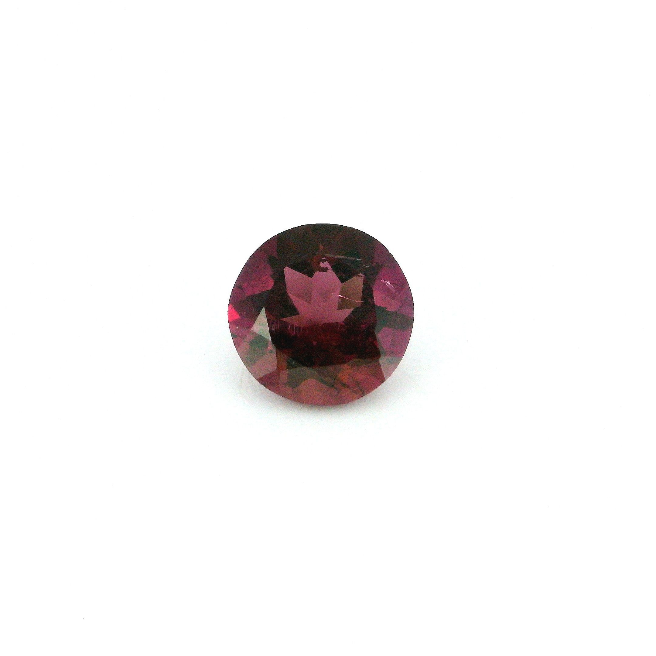 Turmalin 1,29 ct, różowy, szlif okrągły