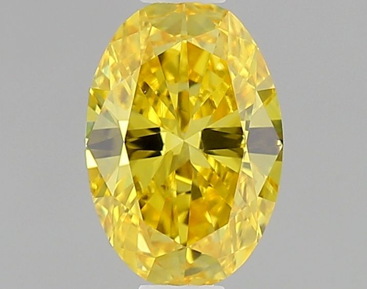 0.47 CT Fancy Vivid Yellow OVAL