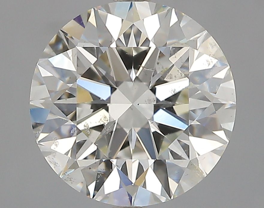 ROUND 2.82 Ct  J SI2 EX EX NON