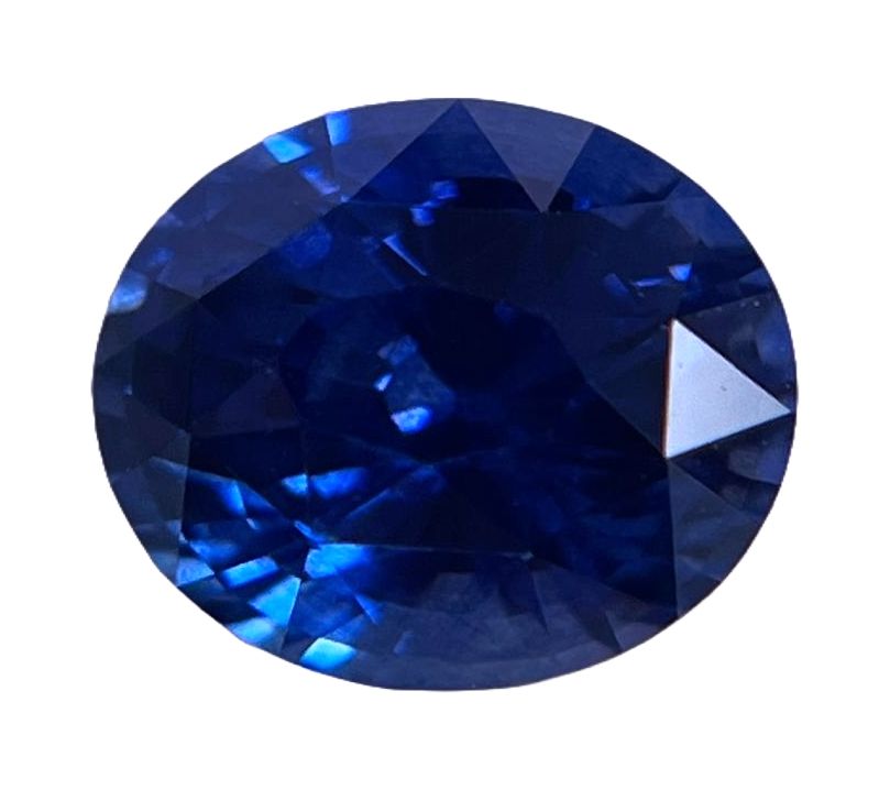 SAPPHIRE FACETED 2.13ct BLUE Blue EC SRILANKA HEATED