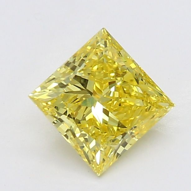 0.59 CT Fancy Vivid Yellow PRINCESS