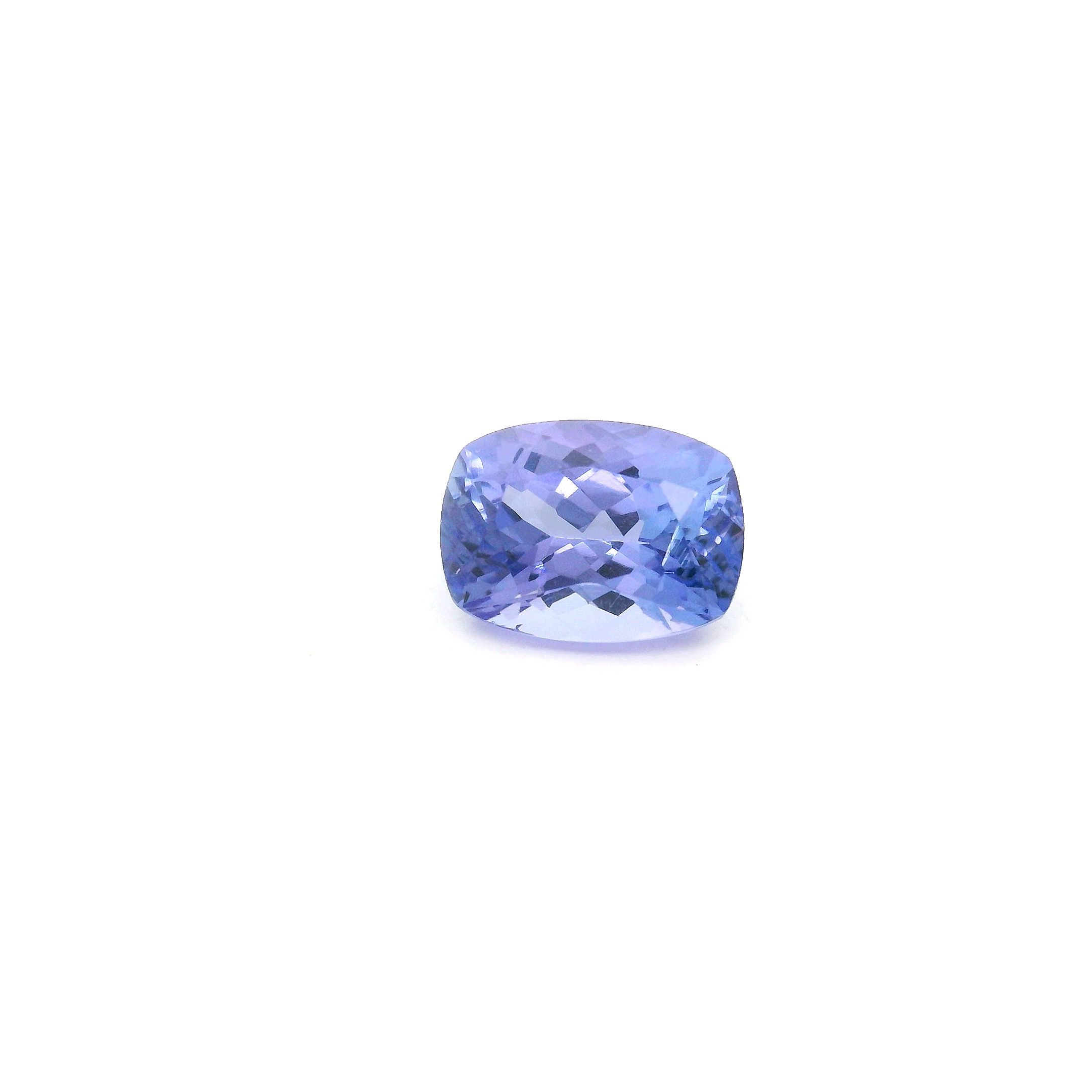 Tanzanit 1,44 ct, niebieski, szlif cushion