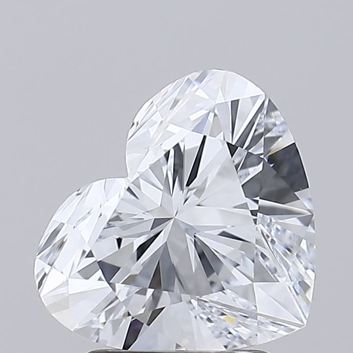 2.45 carat f IF EX Cut IGI heart diamond
