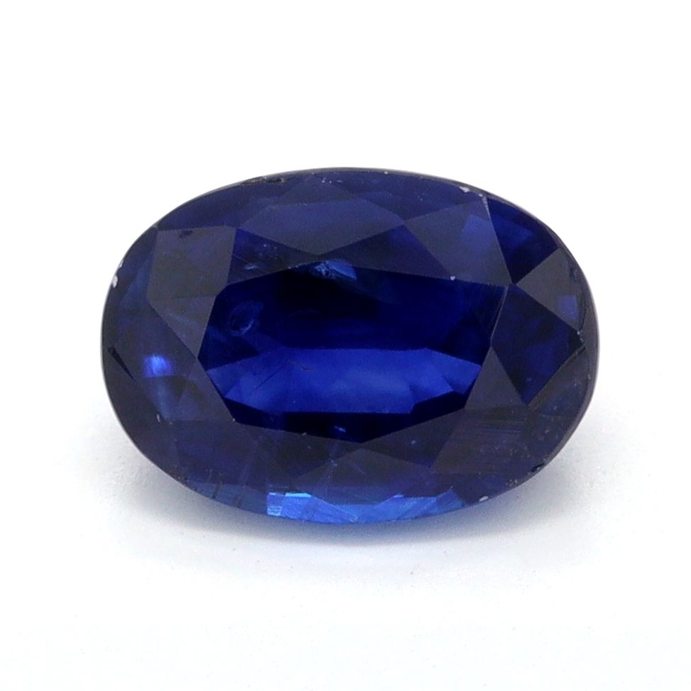 Szafir 1,03 ct, niebieski, szlif owalny