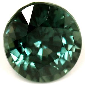Szafir 1,02 ct, morski, szlif okrągły