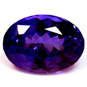Tanzanit 2,73 ct, niebieski, szlif owalny