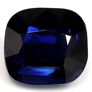 Szafir 1,01 ct, niebieski, szlif cushion