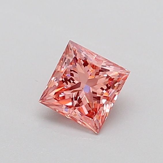 0.37 CT Fancy Intense Orangey Pink PRINCESS