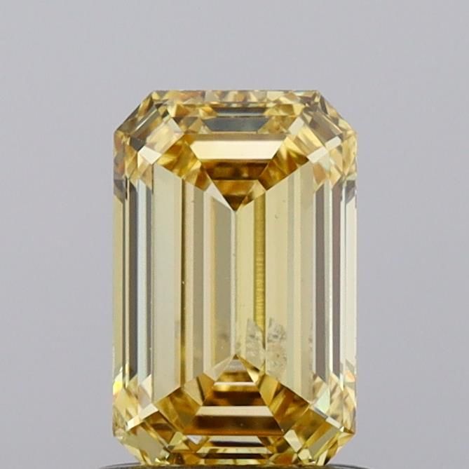 1.01 CT Fancy Vivid Yellow EMERALD