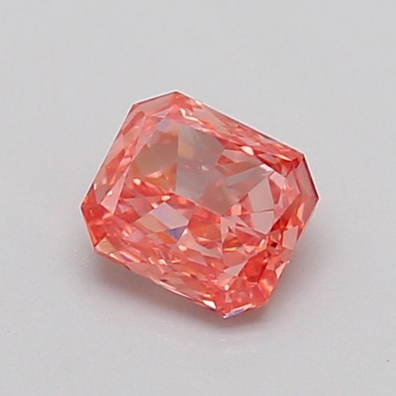 0.51 CT Fancy Intense Orangey Pink RADIANT