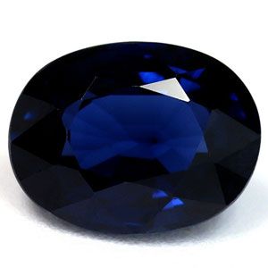 Szafir 1,69 ct, niebieski, szlif owalny